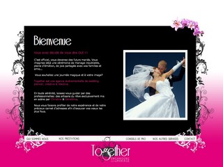 Aperçu visuel du site http://www.together-mariage.com