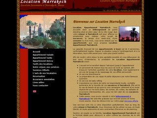 Aperçu visuel du site http://www.location-marrakech.info