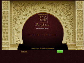 Aperçu visuel du site http://www.riad-zahraa.com