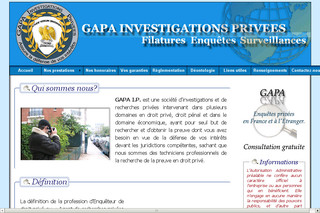 Aperçu visuel du site http://www.investigations-privees.com