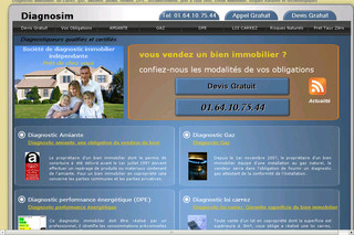 Aperçu visuel du site http://www.immobilier-diagnostics.fr