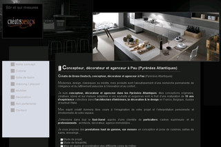 Aperçu visuel du site http://www.creatis-design.com