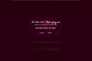 Aperçu visuel du site http://www.instantsmagiques-marrakech.com