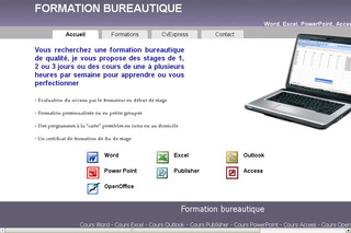 Aperçu visuel du site http://www.formation-bureautique.fr