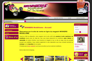 Aperçu visuel du site http://www.winnersmodelisme.com