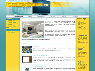 Aperçu visuel du site http://www.televiseur.fr