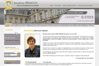 Aperçu visuel du site http://www.avocat-petacco.com