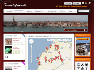 Aperçu visuel du site http://www.travelsfriends.com