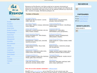 Aperçu visuel du site http://www.run-reunion.com