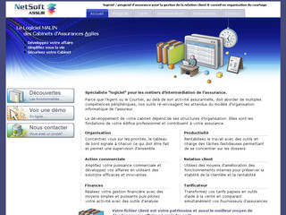 Aperçu visuel du site http://www.logiciel-assurances.com