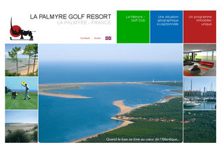 Aperçu visuel du site http://www.golf-resort-lapalmyre.fr