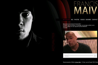 Aperçu visuel du site http://www.francismaiv.com