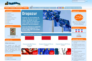 Aperçu visuel du site http://www.drapazur.com