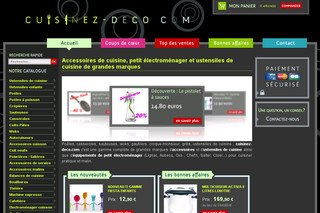 Aperçu visuel du site http://www.cuisinez-deco.com