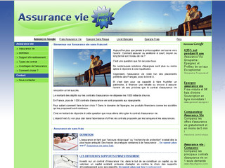 Aperçu visuel du site http://www.assurance-vie-sans-frais.net