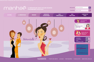 Aperçu visuel du site http://www.manhae.fr