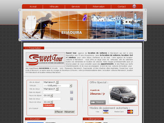Aperçu visuel du site http://www.sweettourmarrakech.com