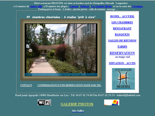Aperçu visuel du site http://www.heliotel.com