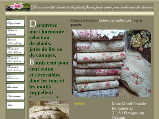 Aperçu visuel du site http://couvrelit-boutis.com