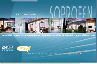 Aperçu visuel du site http://www.soprofen.fr
