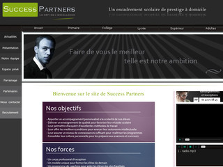 Aperçu visuel du site http://www.successpartners.fr