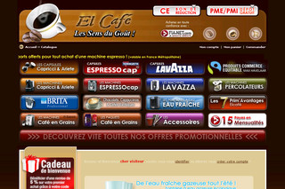 Aperçu visuel du site http://www.elcafe.fr