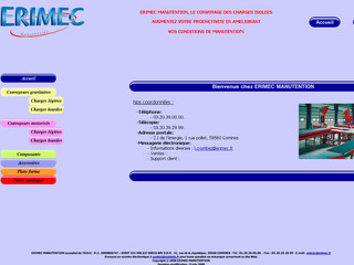 Aperçu visuel du site http://www.erimec.fr