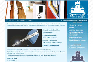 Aperçu visuel du site http://www.la-citadelle-toulousaine.com