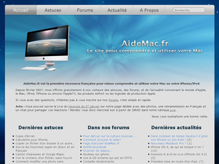 Aperçu visuel du site http://www.aidemac.fr