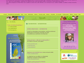 Aperçu visuel du site http://www.naturopathe-paris.fr