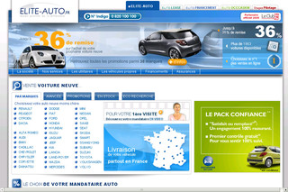 Aperçu visuel du site http://www.elite-auto.fr