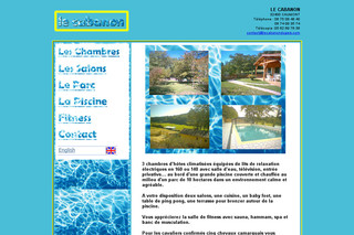 Aperçu visuel du site http://www.lecabanondugers.com