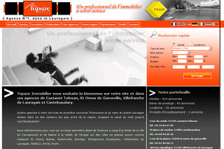 Aperçu visuel du site http://www.topaze.fr