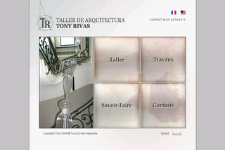 Aperçu visuel du site http://www.tonyrivas.com