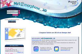 Aperçu visuel du site http://www.metamorphose3d.fr