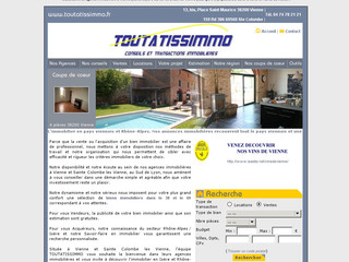 Toutatissimmo.fr - Immobilier Sud Lyon, Isere : Agence Toutatissimmo 38 de Vienne