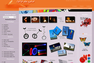 Aperçu visuel du site http://www.tete-en-lair.com