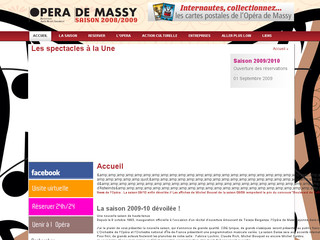 Aperçu visuel du site http://www.opera-massy.com