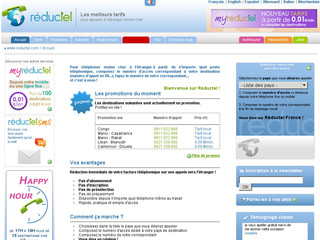 Reductel.com - Téléphoner moins cher à l'étranger avec Reductel