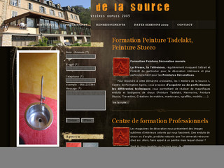 Aperçu visuel du site http://www.ateliersdelasource.com