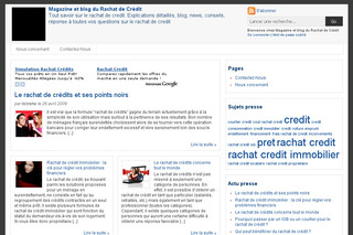 Aperçu visuel du site http://rachat-de-credit.agence-presse.net