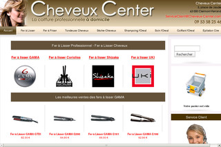 Aperçu visuel du site http://www.cheveux-center.com