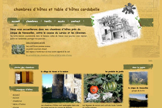 Aperçu visuel du site http://www.chambres-hotes-cardabelle.fr