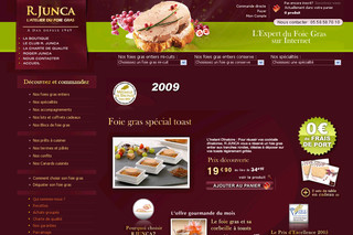 Aperçu visuel du site http://www.roger-junca.com/