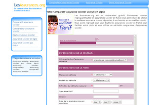 Aperçu visuel du site http://assurance-scooter.lesassurances.org