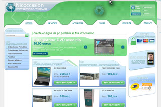 Aperçu visuel du site http://www.informatique-nicoccasion.com