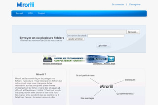 Aperçu visuel du site http://www.miroriii.com