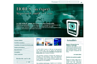 Aperçu visuel du site http://www.horus.fr