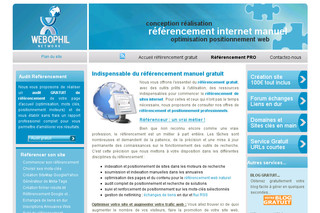 Aperçu visuel du site http://www.webophil.net
