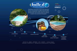 Aperçu visuel du site http://www.piscines-bulledo.com